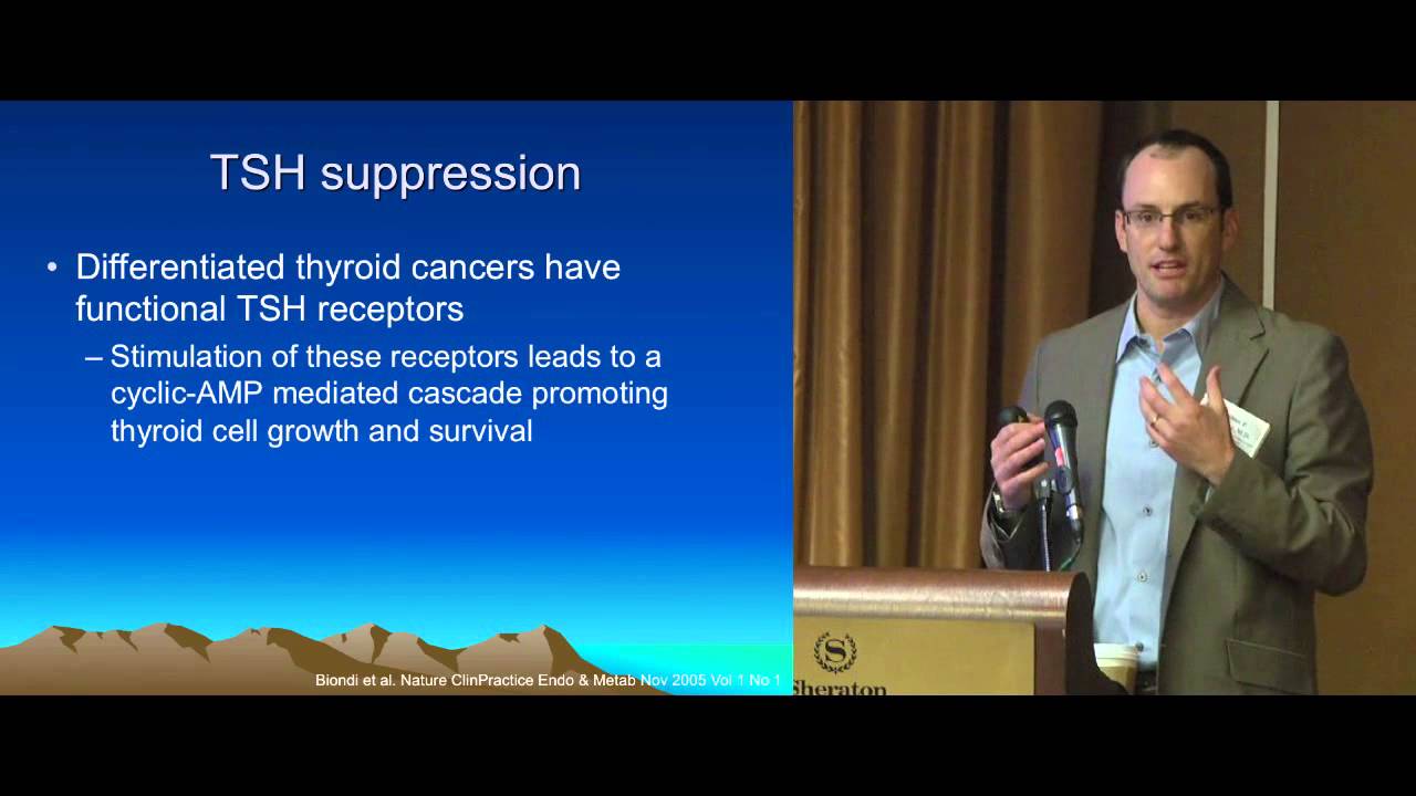 Thyroid Cancer: Thyroid Hormone Replacement. Research, When To Suppress TSH. Dr. Klopper.