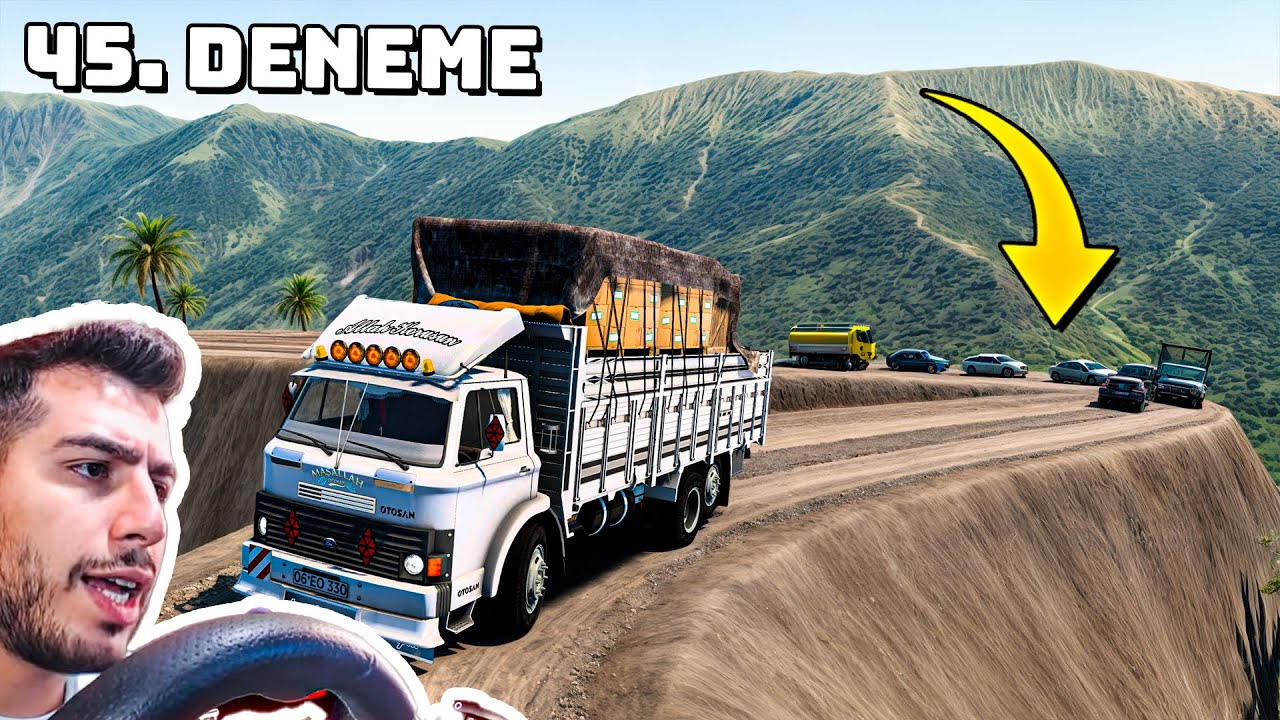 YOL VERMEDİ AŞAĞI ATTIM !!! - DÜNYANIN EN ZOR ÖLÜM YOLLARINDA DEDE FORD 1210 | ETS 2 KAMYON MOD