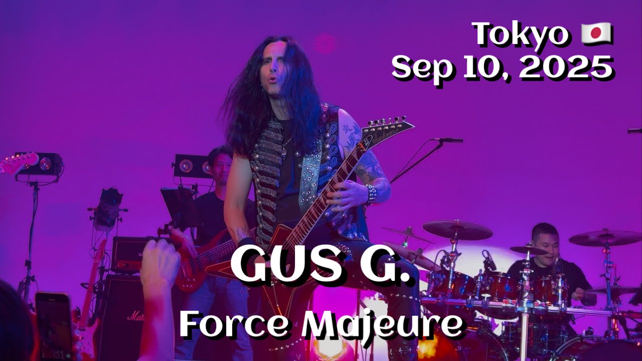 Gus G. -  Force Majeure @HULIC Hall, Tokyo Japan 🇯🇵 Sep 10, 2025 LIVE HDR 4K