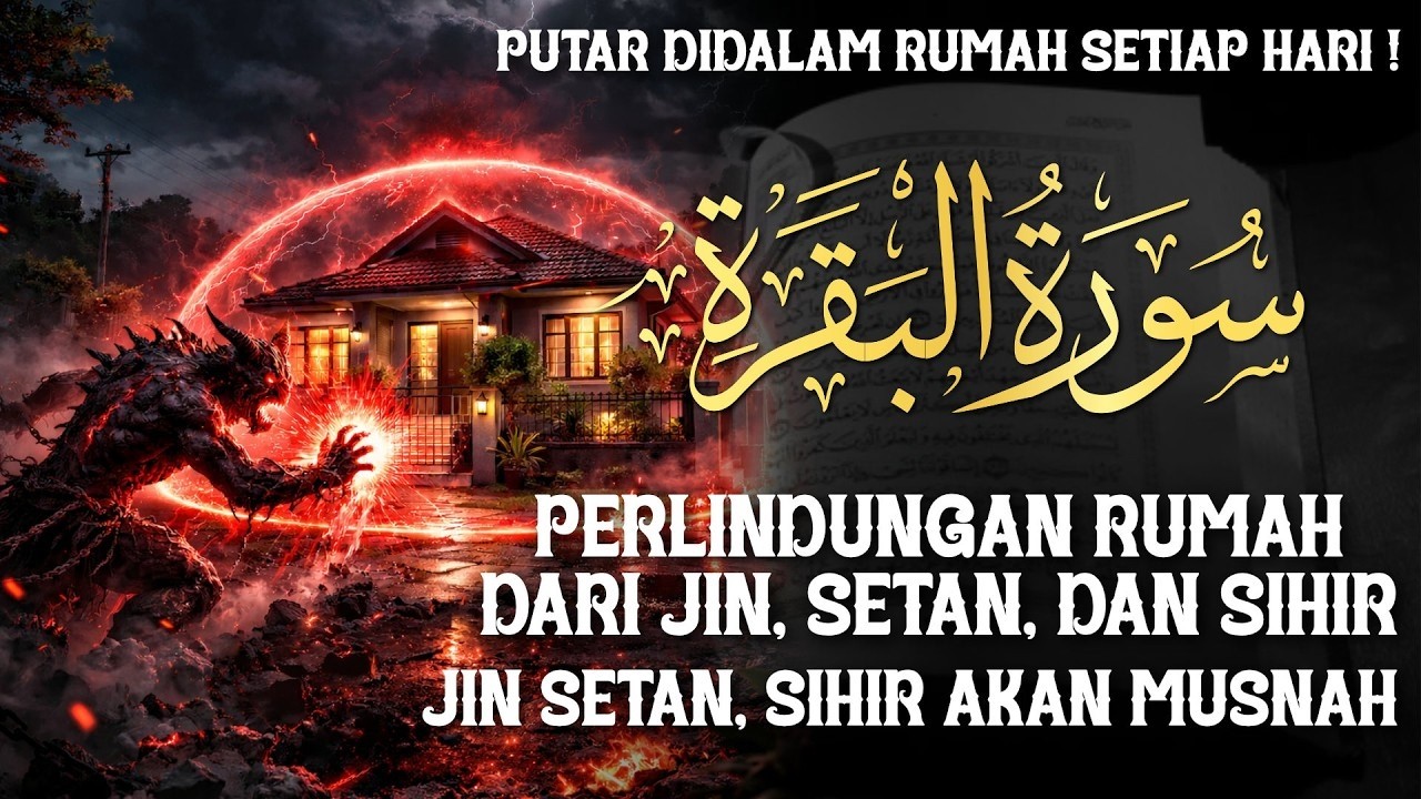 AL-BAQARAH FULL | PUTAR TIAP HARI ! MENGUSIR SETAN, JIN & SIHIR DIDALAM RUMAH DAN PAGAR DIRI !