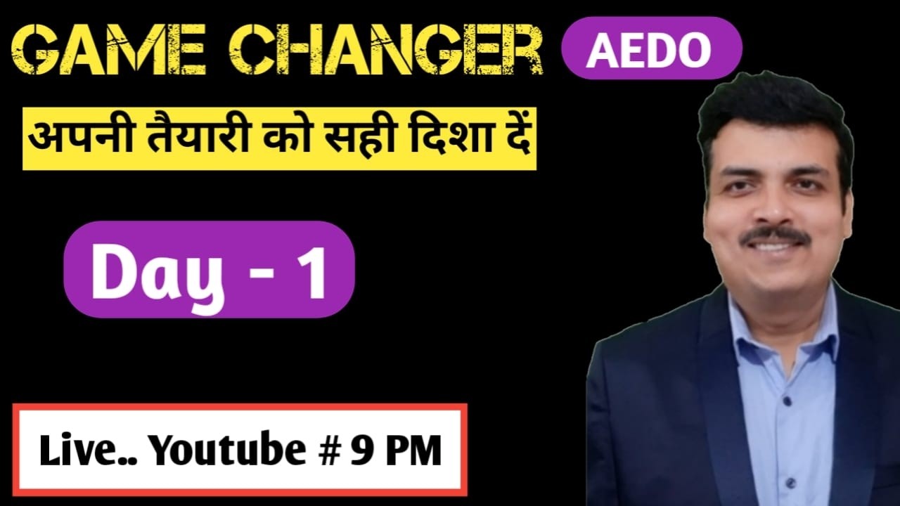Game changer AEDO daily live @9 PM  Day - 1