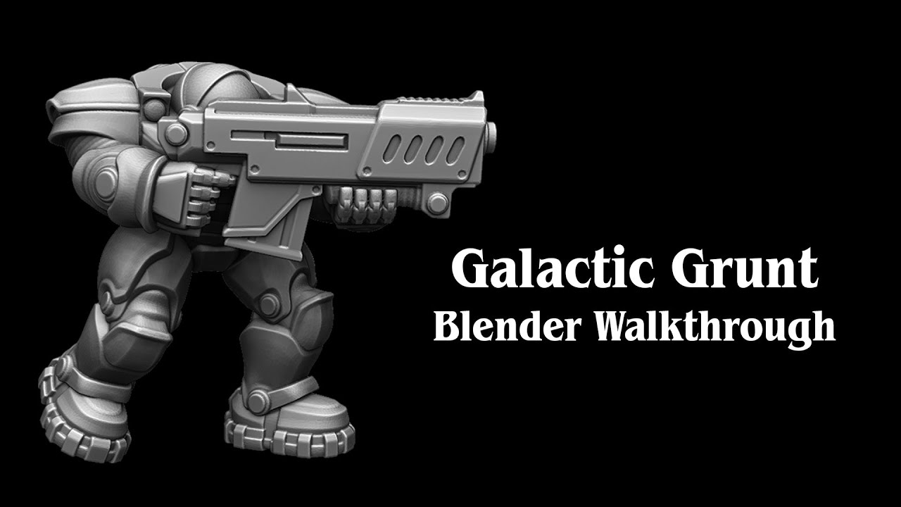 Galactic Grunt - Blender Walkthrough