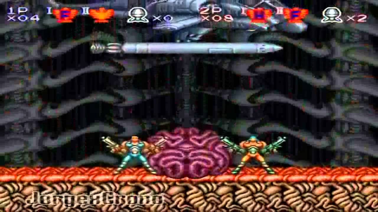 Contra 3 The Alien Wars - SNES - Final Boss - Modo Dificil