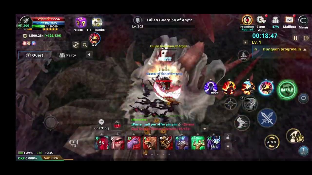 Cabal Mobile (RoA) - The best way to ovl lvl up - Abyss Arena