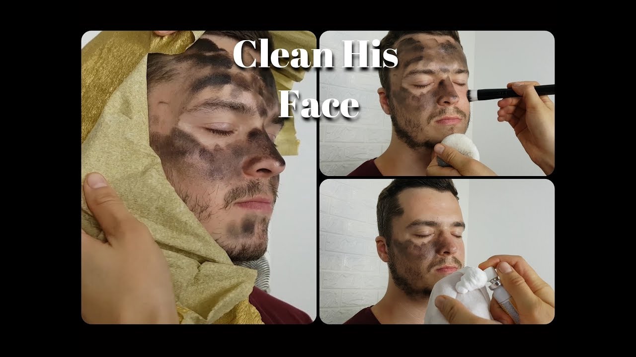 ASMR I Found Something Dirty - REAL Face Cleaning