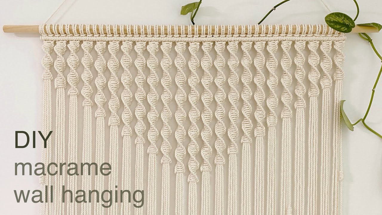 DIY | macrame wall hanging backdrop | настенный фон в стиле макраме