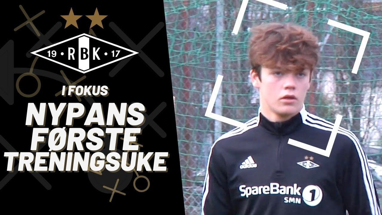 14 år gamle Sverre Nypans aller første trening med Rosenborgs A-lag