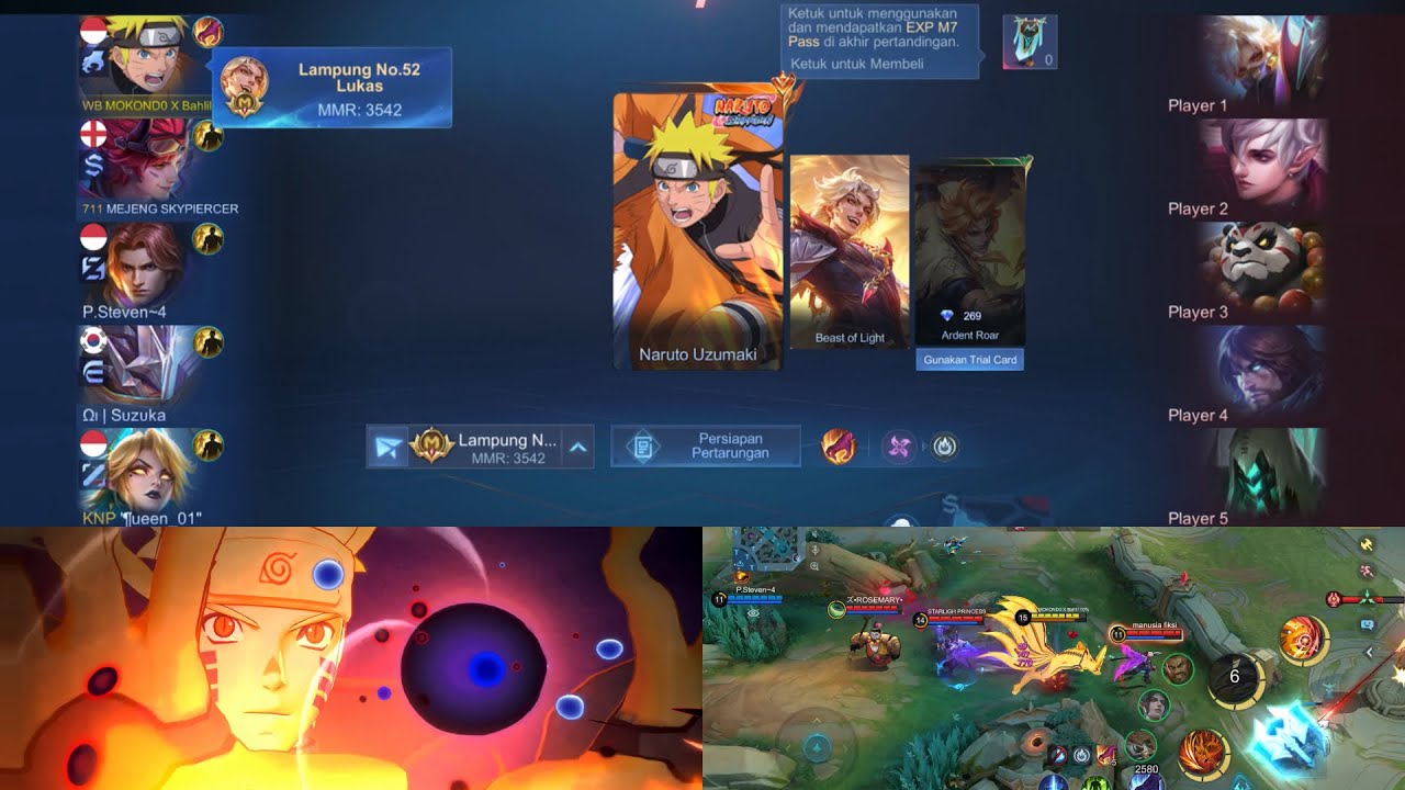 NARUTO DAN KURAMA MODE BANTAI MLBB!!!! #mobilelegends #mlbb #viral