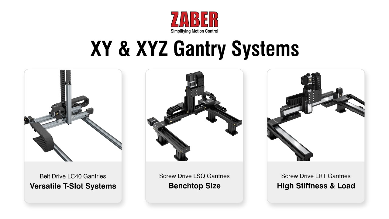Plug-and-Play XY & XYZ Gantry Systems