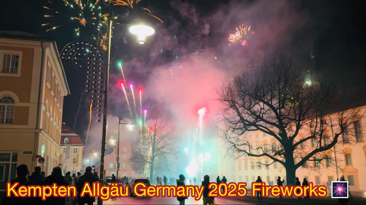 🎆 Spectacular Fireworks in Kempten Allgäu 2025 – A Night to Remember! 🌟✨