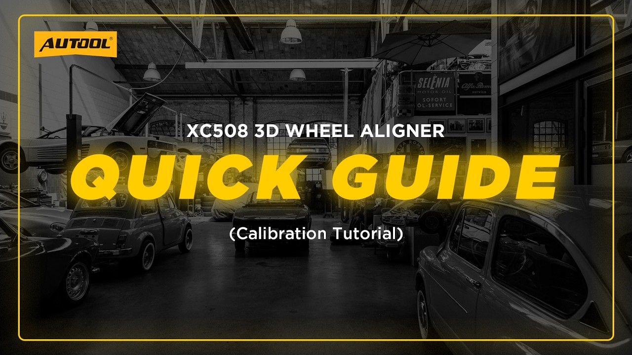 AUTOOL XC508 3D Automotive Wheel Aligner Calibration Function---Quick Guide