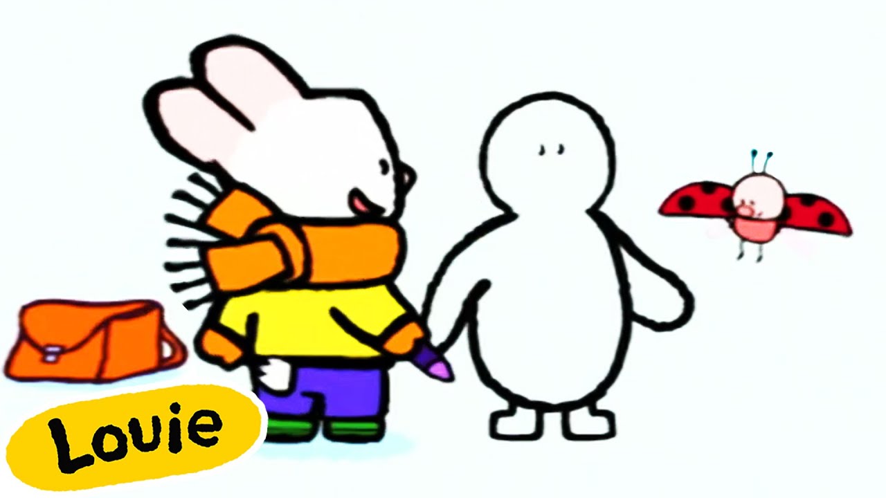 [4K] Louie, zeichne mir ein Pinguin 🐧| Zeichentrickserie für Kinder | Louie - Deutsche