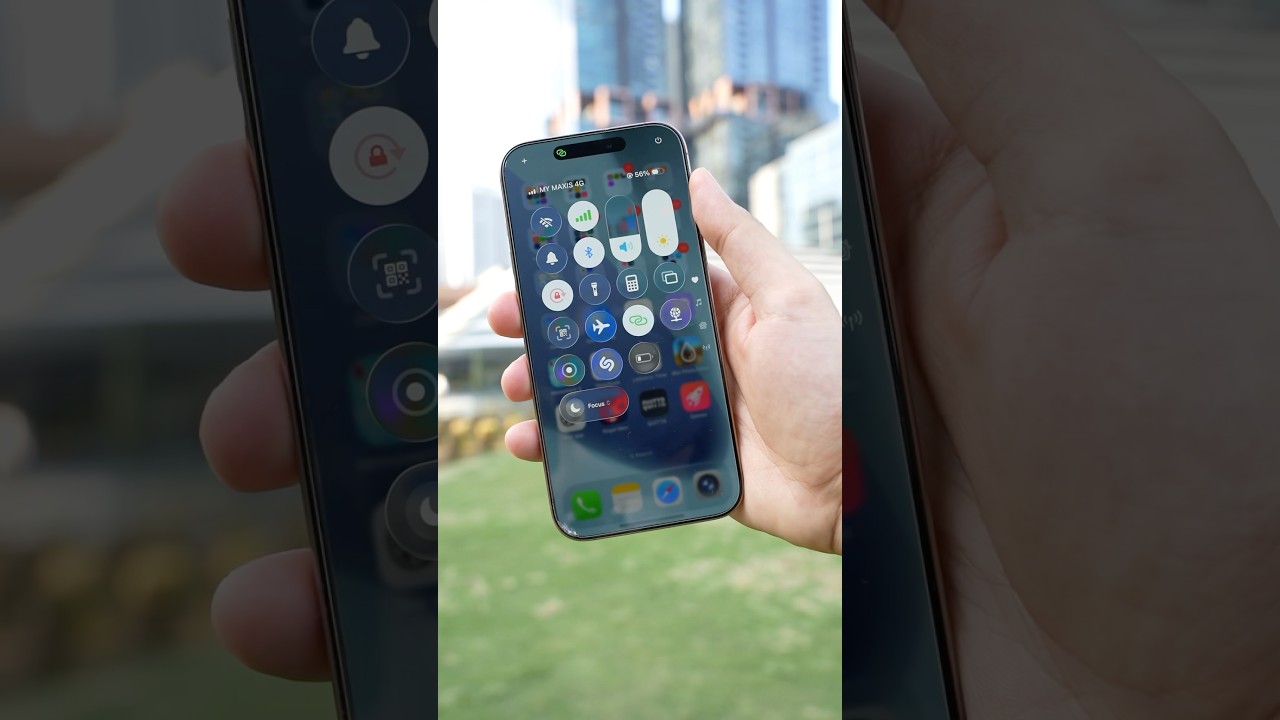 iOS 26 Liquid Glass Control Center