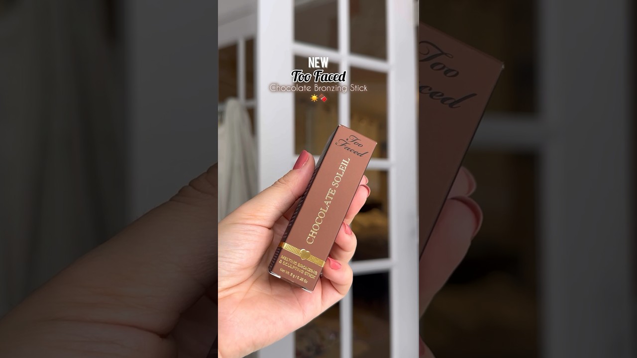 NEW #TooFaced Chocolate Soleil Melting Bronzing Stick🍫 #shorts #unboxing #swatches #newmakeup