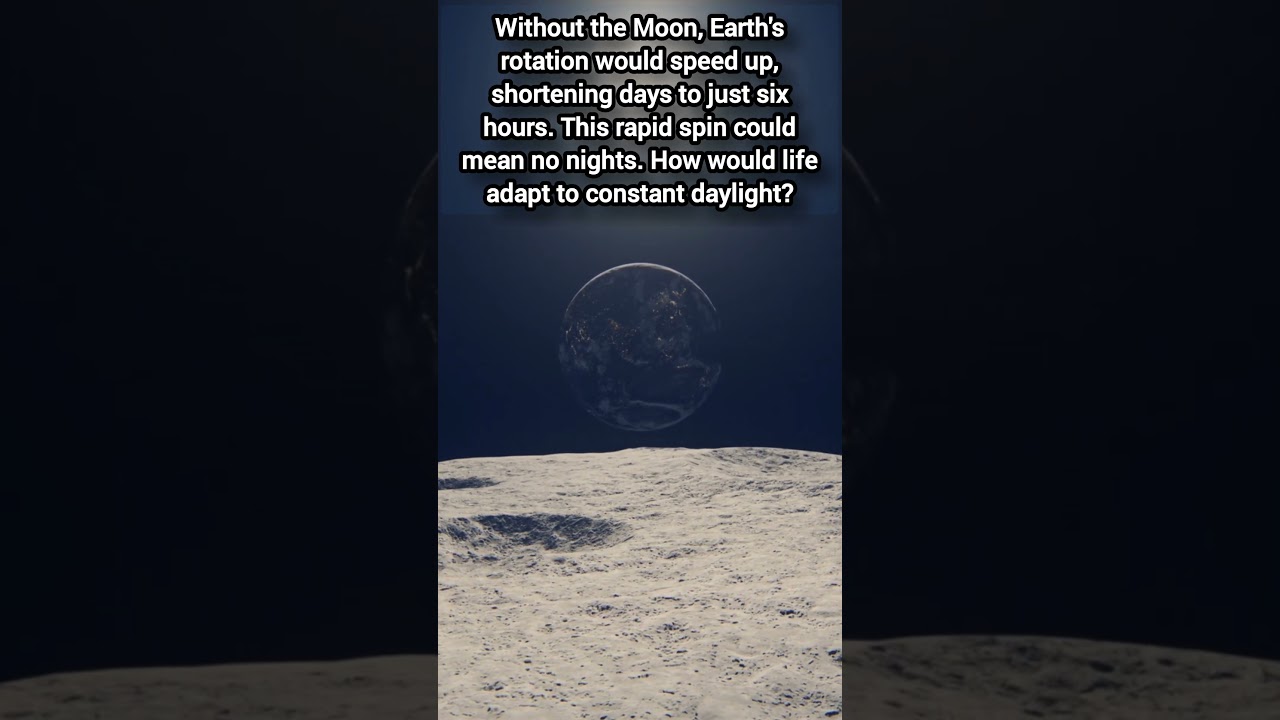 Earth Without the Moon: A 6-Hour Day and Endless Sunlight?