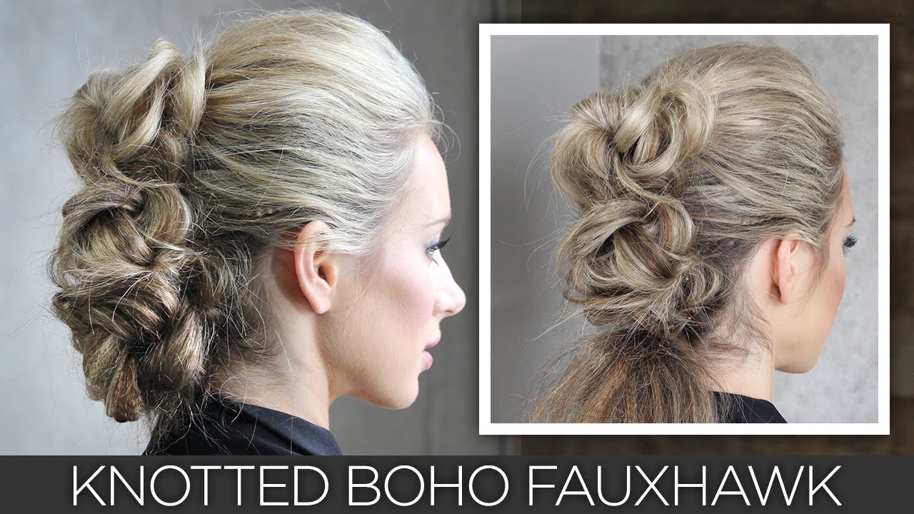 Knotted Boho Fauxhawk Tutorial:fave4 GoPro Series