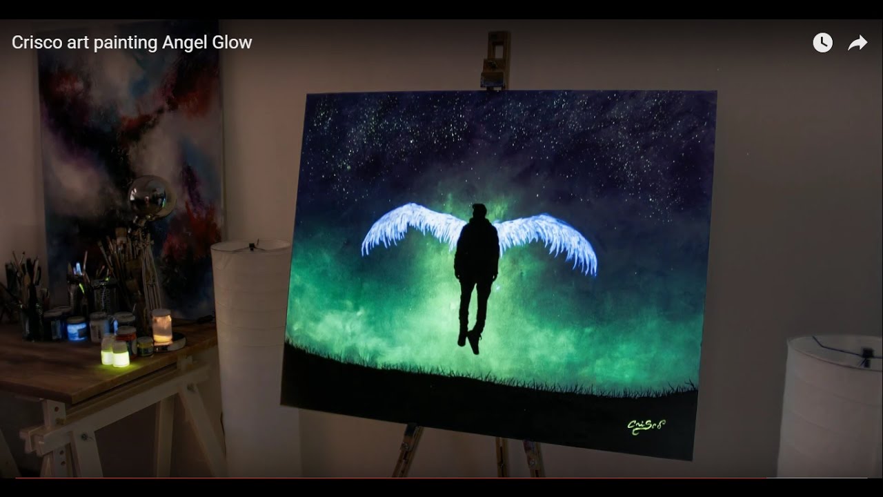 Crisco art painting Angel Glow