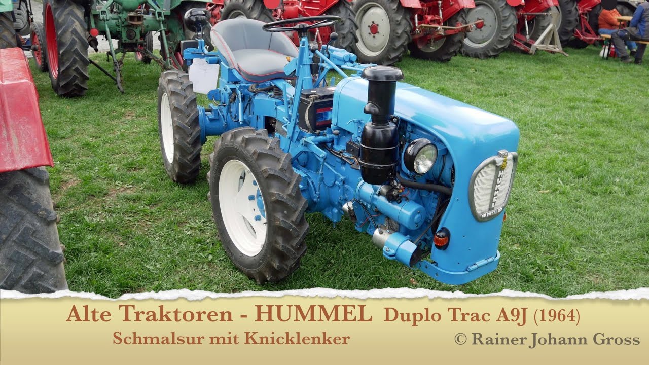 Alte Traktoren - HUMMEL Duplo Trac A9J (1964) - Schmalspur mit Knicklenker