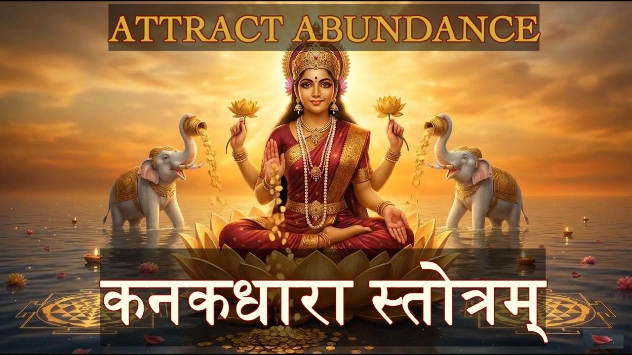 Kanakadhara Stotram - Complete 21 Verses with Lyrics | Lakshmi Mantra for Wealth & Abundance