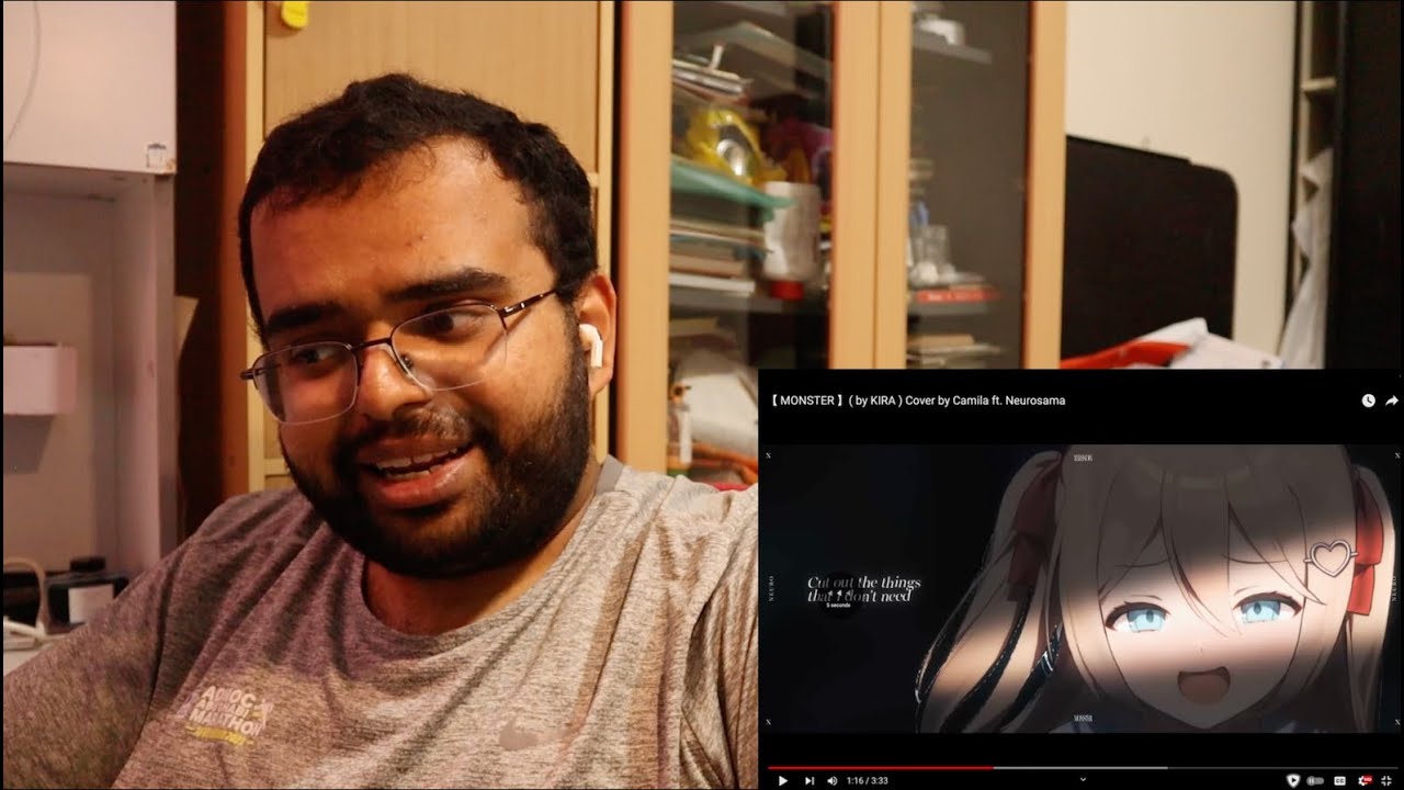 【 MONSTER 】( by KIRA ) Cover by Camila ft. Neurosama | Reaction !!!