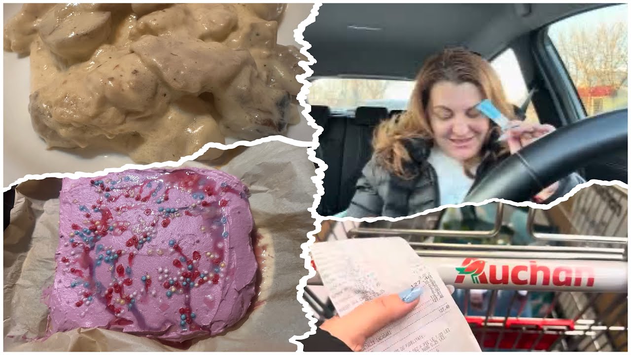 Vlog | GRWM, Cumpărături, ciulama de pui cu ciuperci