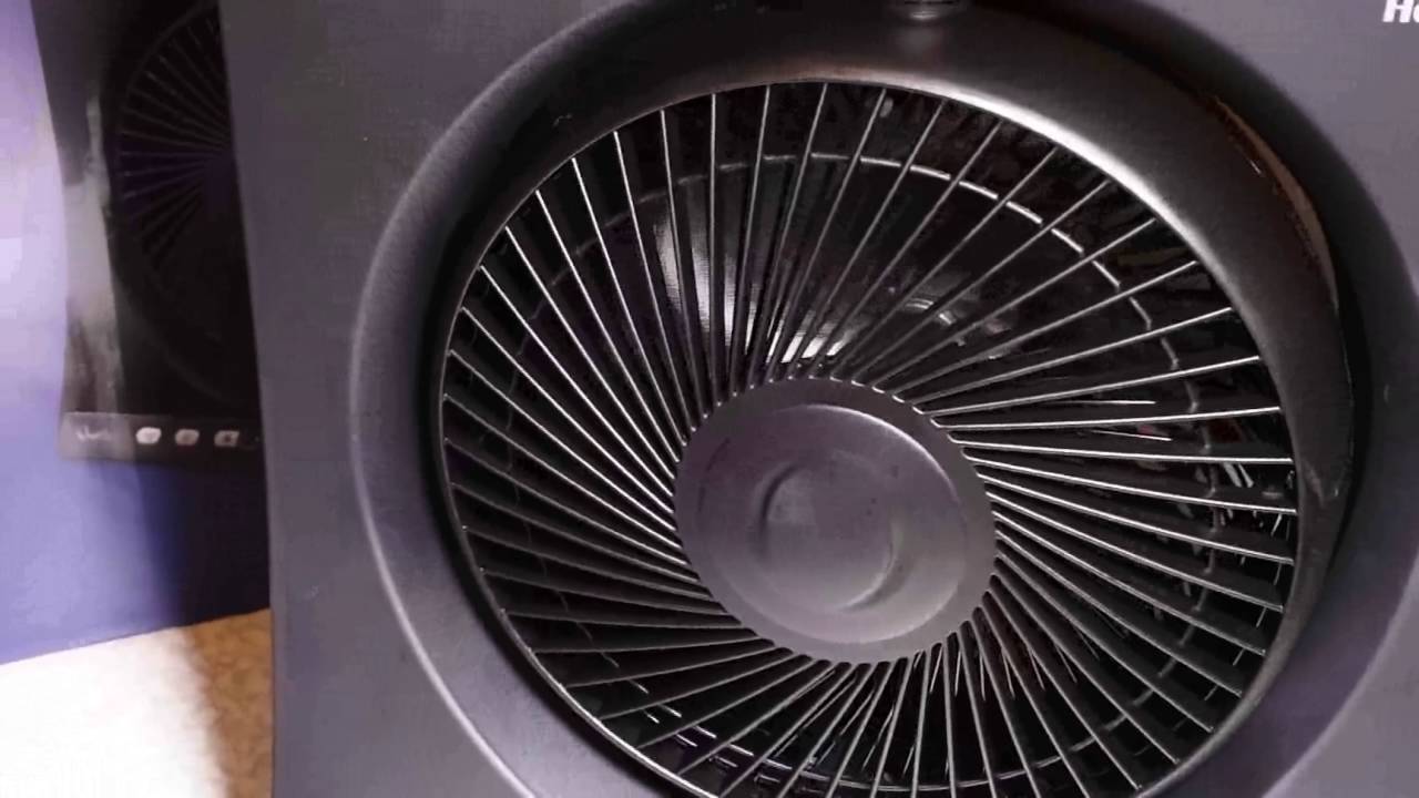 Honeywell HT354E Oscilating QuietSet Table Fan close look