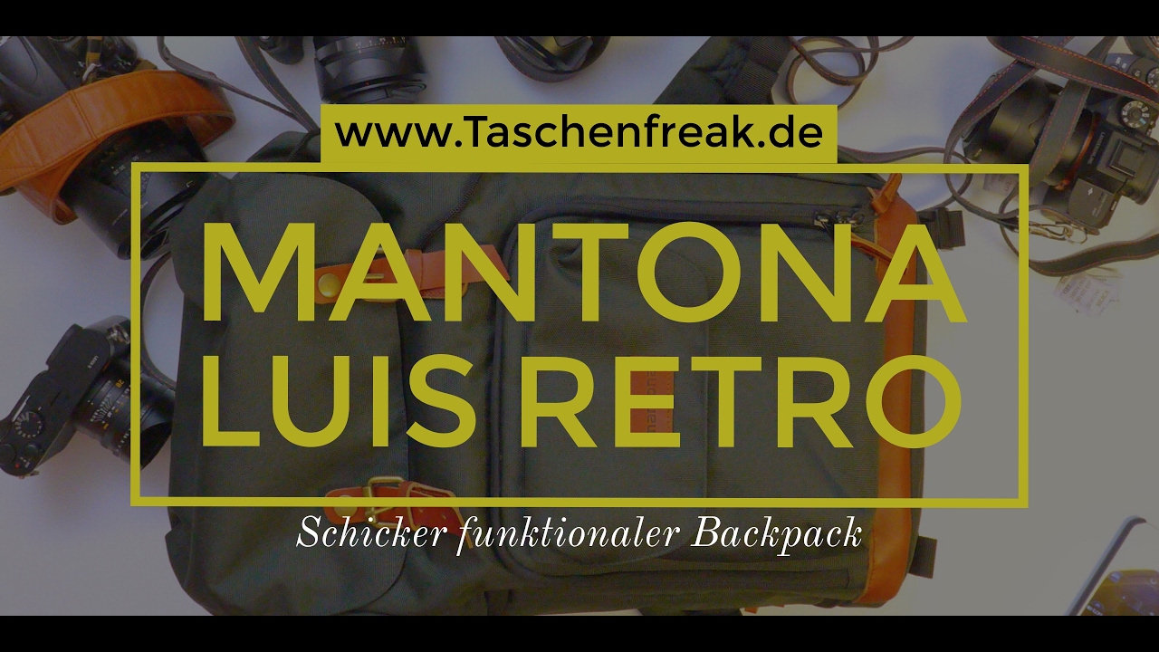 Mantona Fotorucksack Luis Retro