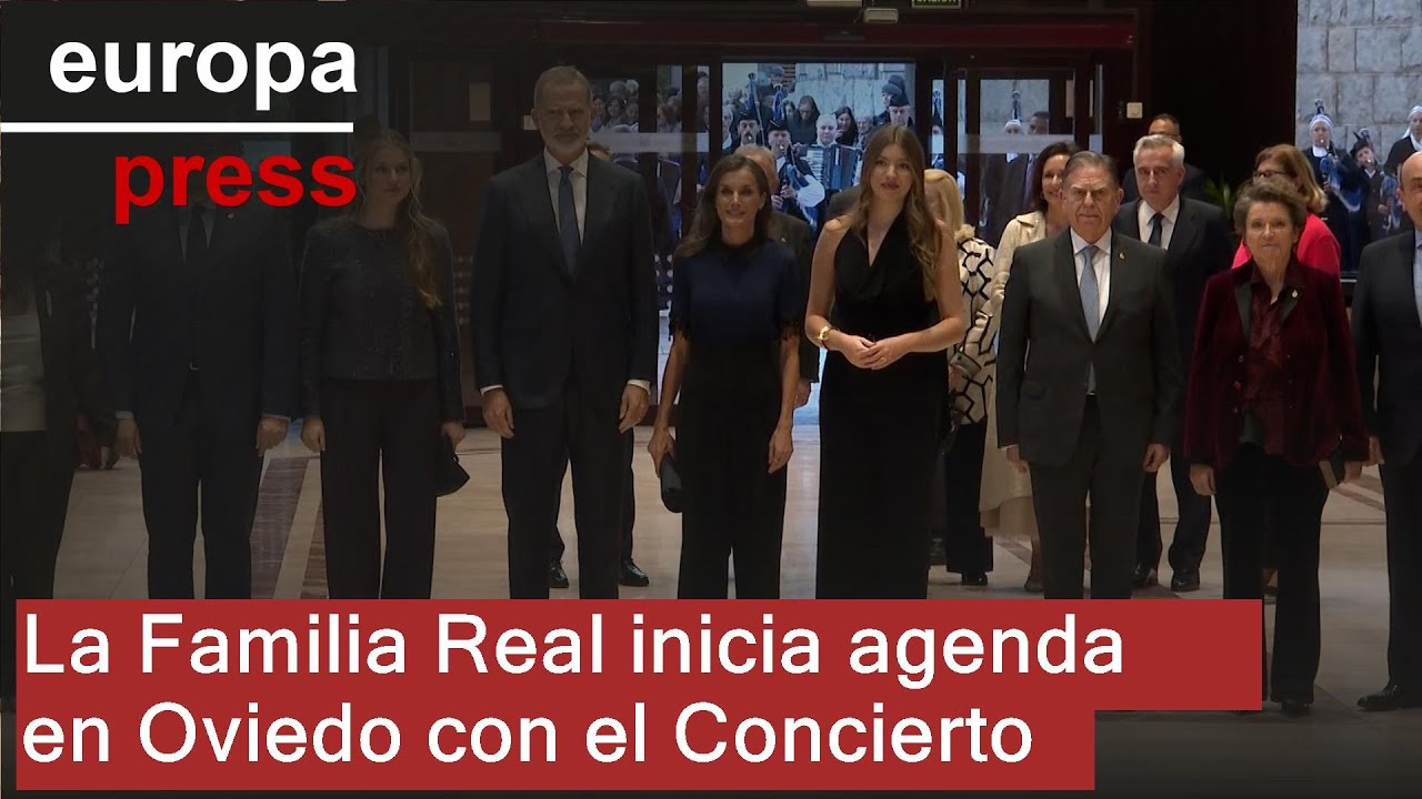 Familia Real inicia agenda en Oviedo con asistencia al Concierto Premios Princesa de Asturias
