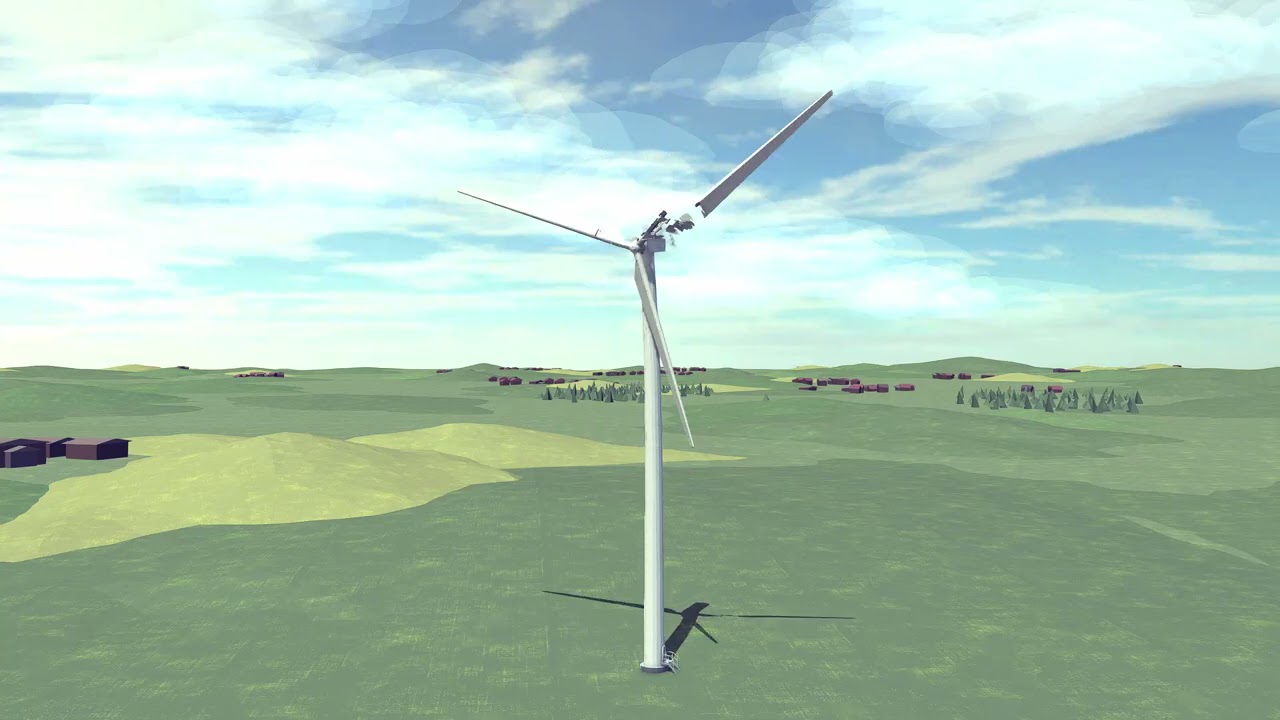 Realistic Wind Turbine collapse
