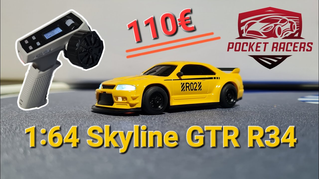 Pocket Racers 1/64 Skyline R33 GTR NEUES MODELL! Neue Hockenheim Strecke! 