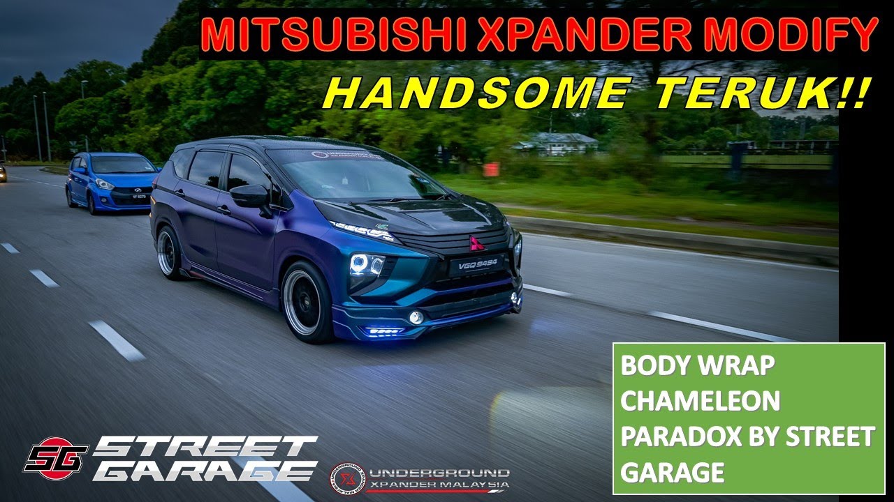Mitsubishi Xpander 2021 - Padu kereta brader ni..body wrap chameleon.