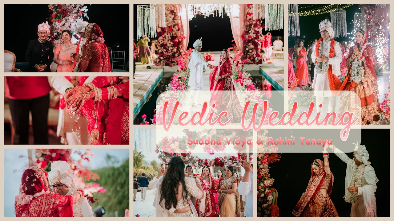 Indian Vedic Wedding (Vivaha Samskara) in Bali - Rishabh and Widya | Iskcon Devotee Marriage