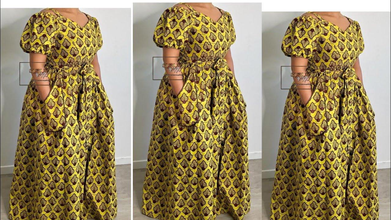 How to Make a GATHERED Dress With Patch Pockets