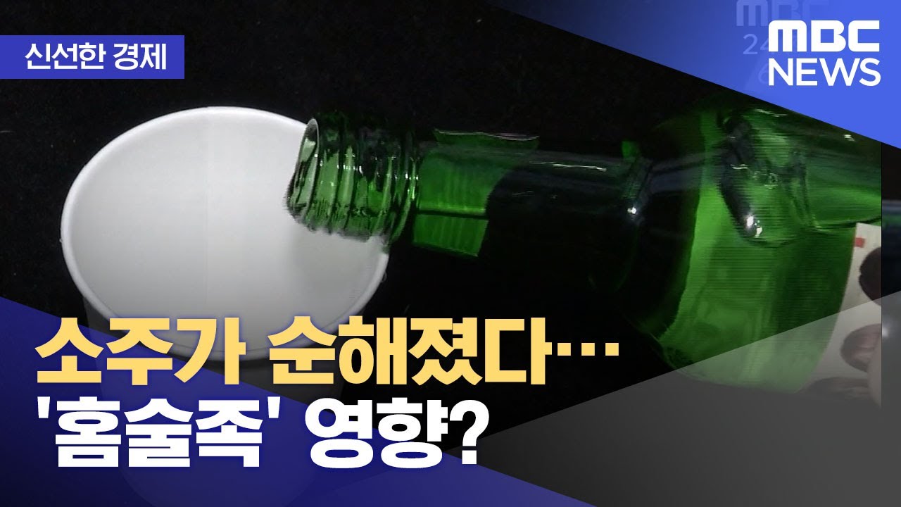 [신선한 경제] 소주가 순해졌다&hellip;'홈술족' 영향? (2021.08.24/뉴스투데이/MBC)