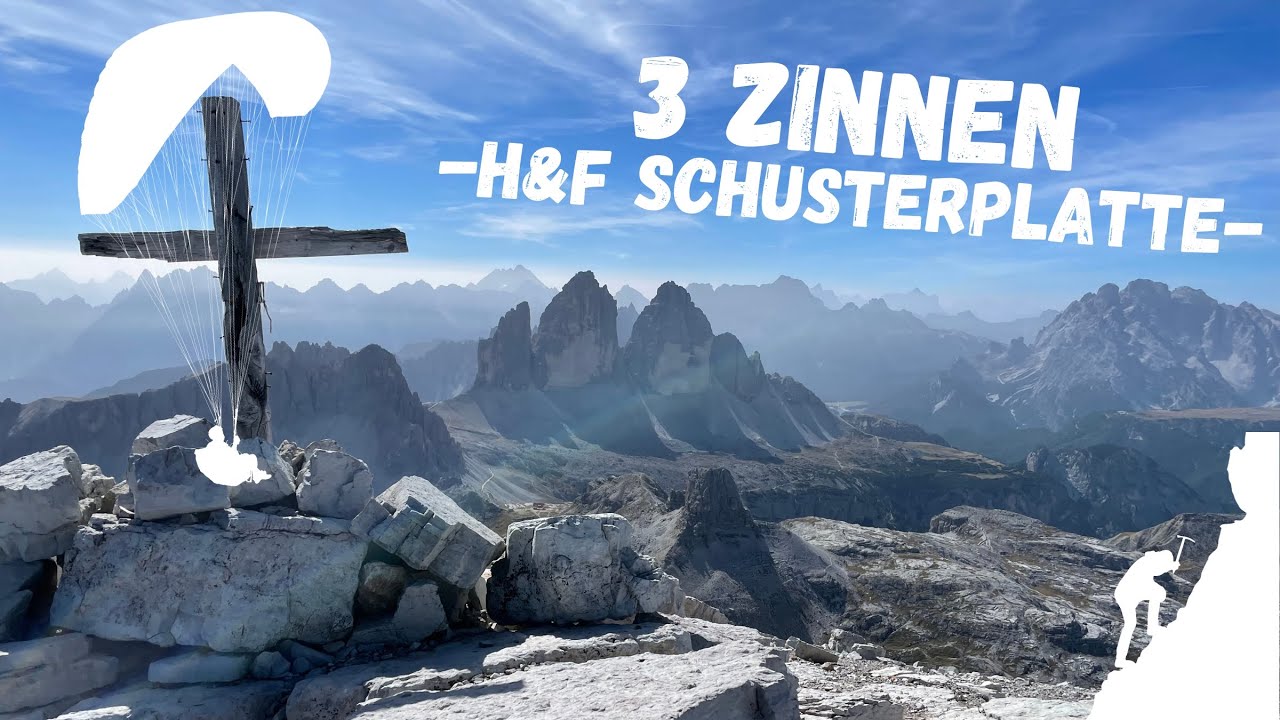 Dolomiten Highlight | Schusterplatte - Der Balkon gegenüber den 3 Zinnen  (Hike & Fly)  🪂🤗