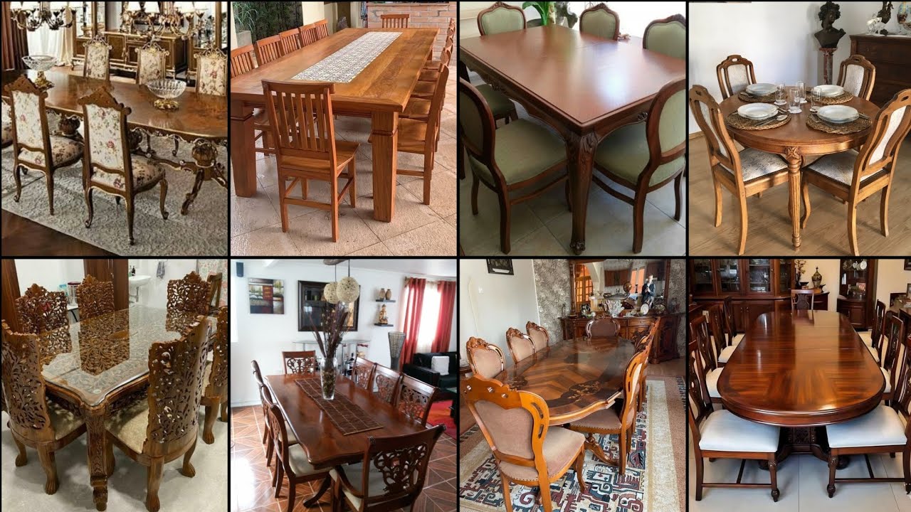 Excellent amazing beautiful wooden decorations of table & chair designs ideas 