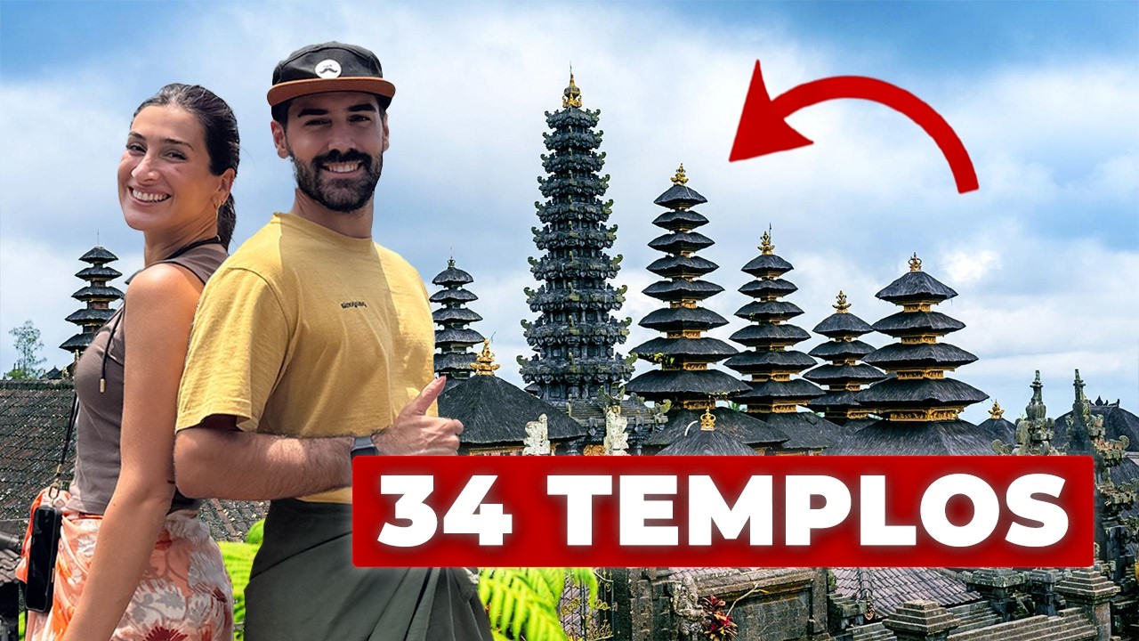 El Templo MÁS GRANDE de Bali | Ruta de Lovina a Candidasa | Bali Vlog #2