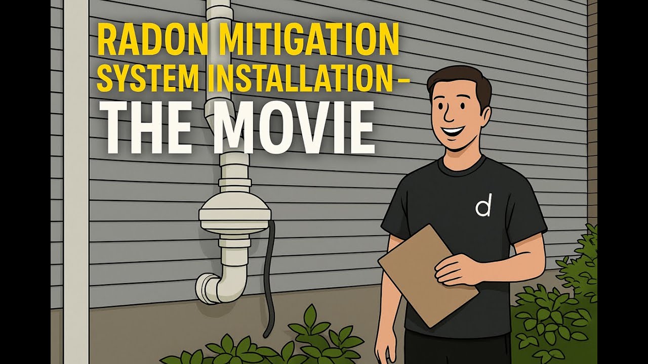 Radon Mitigation System Installation - THE MOVIE