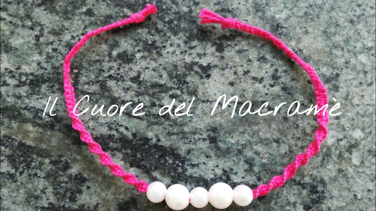 Braccialetto a Spirale di Macram&egrave;