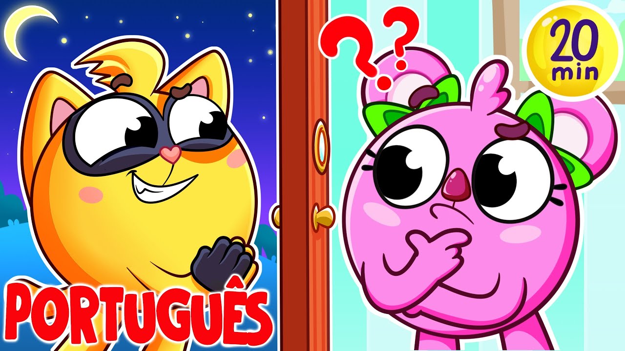 Toc Toc Toc! Quem está aí? 🤫 Canções Infantis 🐱🐨🐰🦁 por Baby Zoo Português