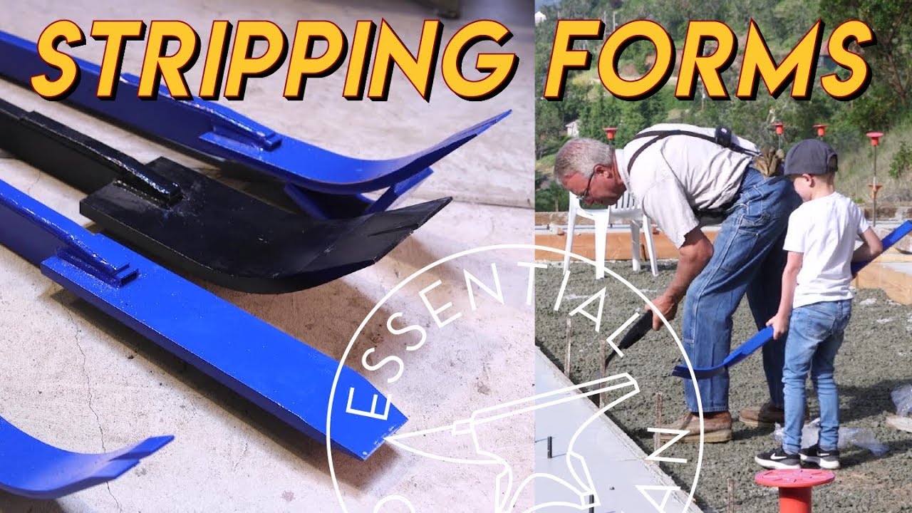 Stripping Concrete Forms with Burke Bars