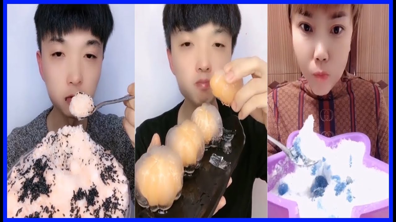 Buz Yemek Videoları - ASMR #19 (İce Eating) - 얼음을 먹다