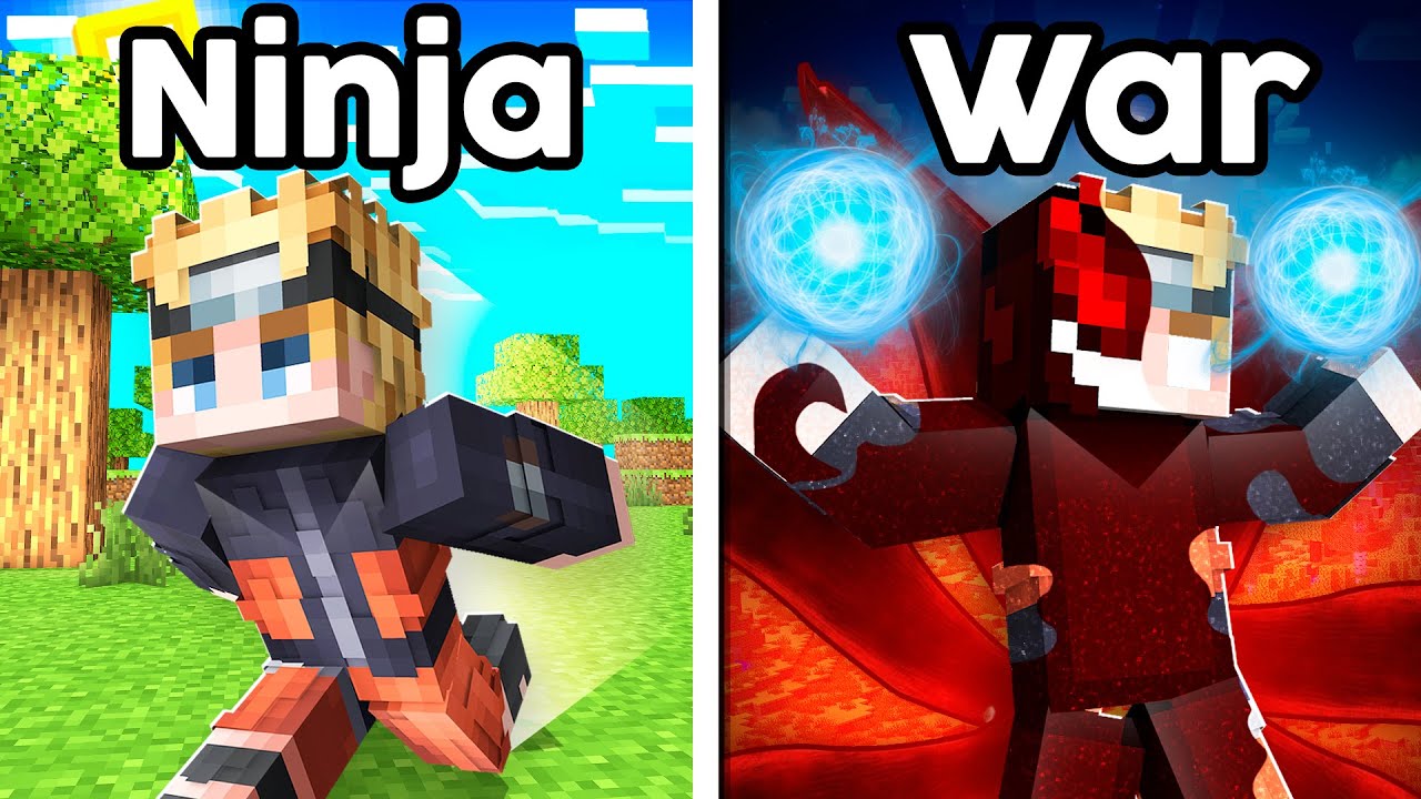 Я заставил 100 игроков симулировать цивилизацию НАРУТО в Minecraft...