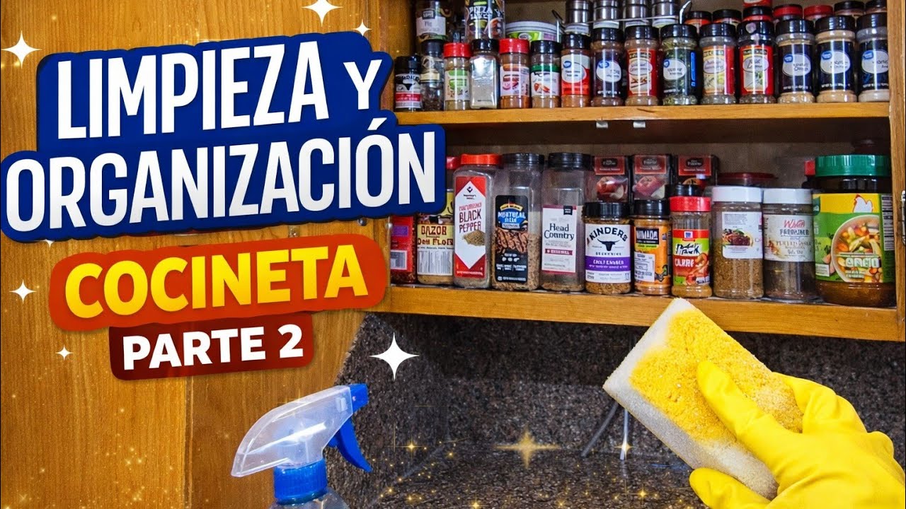 ✨ LIMPIEZA Y ORGANIZACIÓN PROFUNDA DE MI COCINETA | Parte 2 🧽 Dejando Todo Brillando