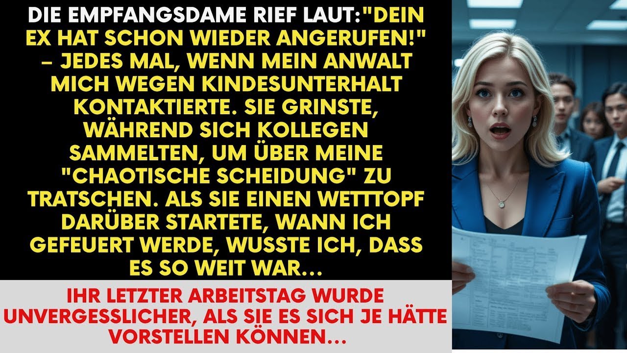 Sie verspottete täglich meine Scheidung – also machte ich ihren letzten Arbeitstag unvergesslich