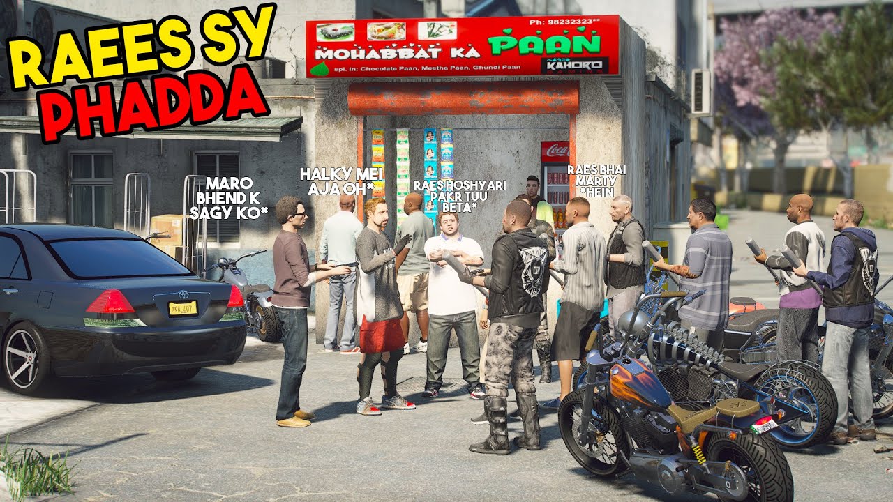 RAEES CONFRONT USTAAD | JIMMY AND SHARAFAT | MARK 2 GRANDE | REAL LIFE MOD | GTA 5 PAKISTAN