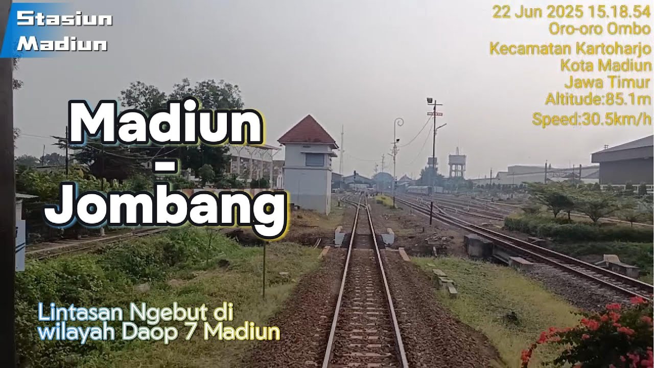 Madiun - Jombang | Lintasan Ngebut di wilayah Daop 7