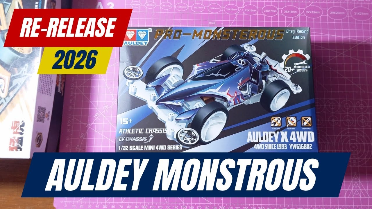 Unboxing & Rakit Mini4WD AULDEY RE-Release 2026 PRO-MONSTROUS | ASMR