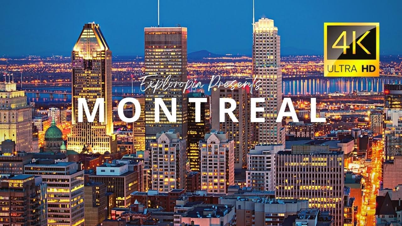 Montreal, Québec, Canada 🇨🇦 in 4K ULTRA HD 60FPS Video by Drone