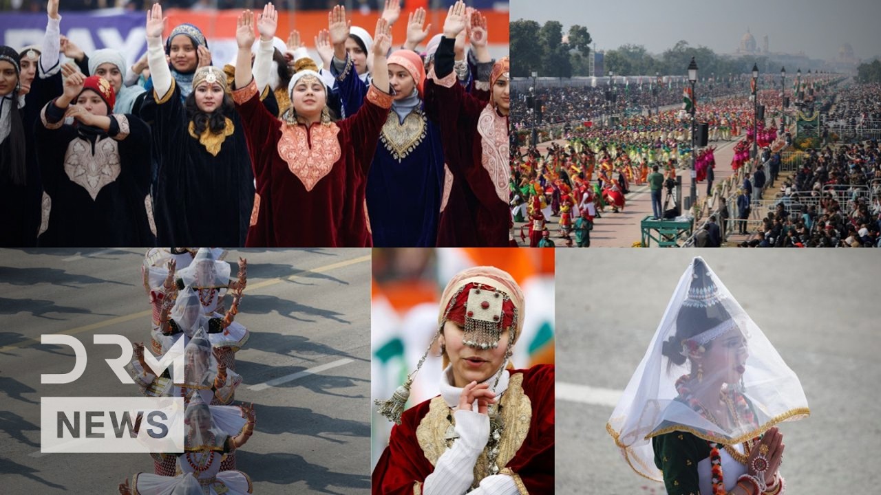 UNSEEN VIDEO: Folk Dancers, Vibrant Costumes Bring Color and Culture to India’s Republic Day | AQ1B